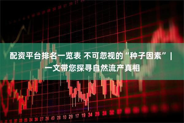 配资平台排名一览表 不可忽视的“种子因素” | 一文带您探寻自然流产真相